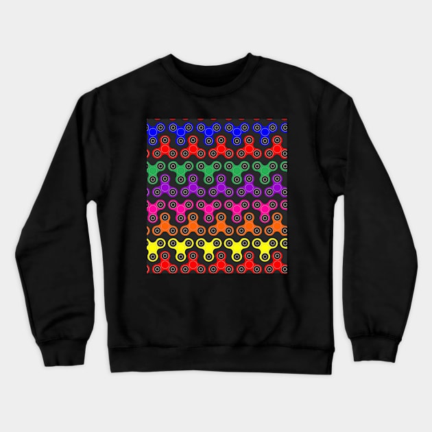 fidget spinner pattern2 (leggings and more) Crewneck Sweatshirt by B0red
